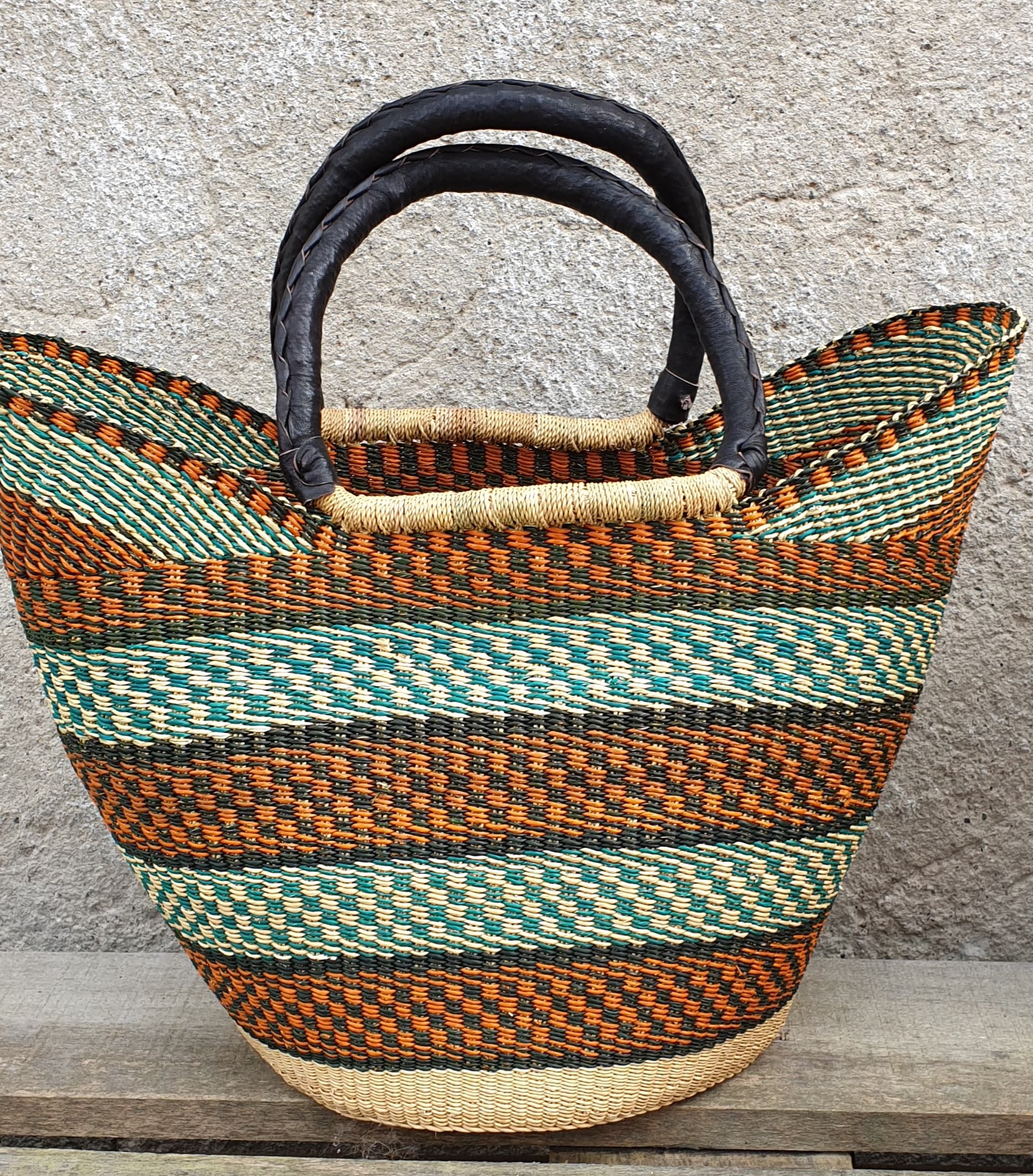 BOLGA USHAPE Large Traditionel BOLGA BASKET USHAPE Garnhimlen